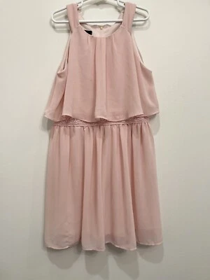 Vestido de Fiesta Amy's Closet Niñas Jóvenes Corte Cortina y Acampanado Rosa Talla 10 Foto 1 de 4