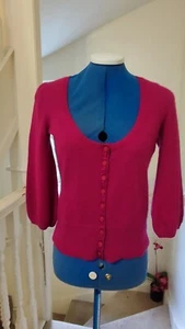 Oasis pink Pure Cashmere (100%) Cardigan Size 10 - Picture 1 of 6