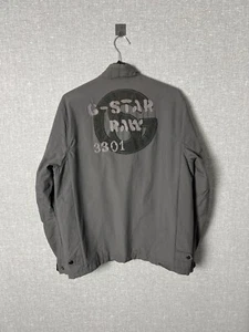 Rara giacca vintage G-Star RAW grande logo asimmetrico cerniera uomo taglia L - Foto 1 di 22
