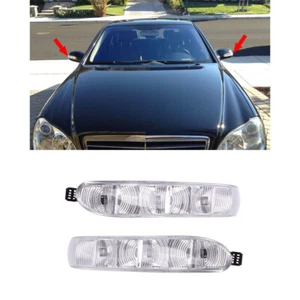 Rearview Mirror Turn Signal Light Blinker Lamp Fit For Mercedes W220 W215 03-06 - Picture 1 of 11