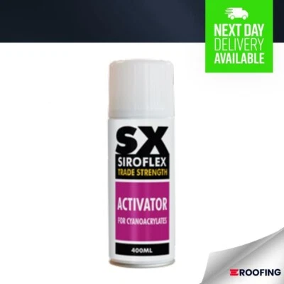 Siroflex Trade Strength Superglue Activator Spray Super Glue - 400ml