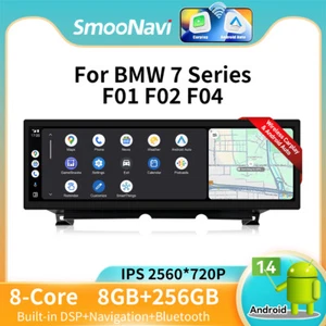 14.9" Multi-media 256GB Car GPS Stereo DAB Carplay For BMW 7 Series F01 F02 CIC - Foto 1 di 19