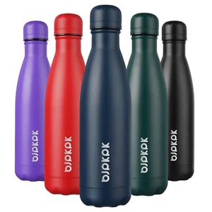 Insulated Water Bottles 17oz/500ml stainless Steel Water Bottles Sports Water Bo - Picture 1 of 6