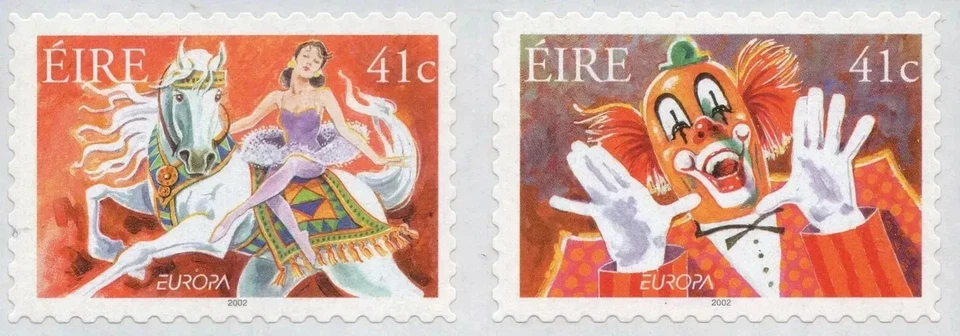 Irlanda 2002 ☀ Sellos Europa - Conjunto de sellos de circo ☀ MNH** Foto 1 de 1