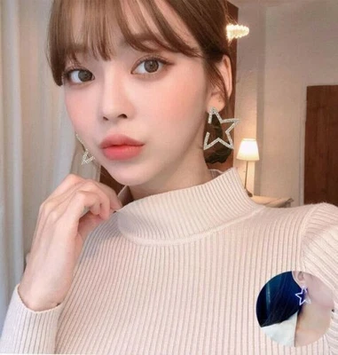 Joyería Pendientes Mujer Oro Rosa Moda Estrella Plateado Par/Juego A Foto 1 de 4