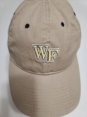 THE GAME WAKE FOREST Men's Tan Lightweight Baseball Cap/Hat Foto 1 de 4