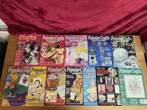 Popular Crafts Magazines x12 Vintage Magazine's Bundle 1990-92- 93-94 + patterns - Picture 1 of 14