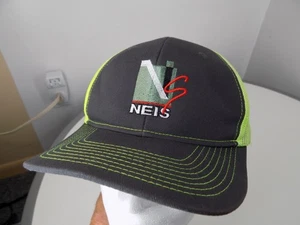 Snapback mesh-back hat, NEIS, grey / hi-vis green, Port Authority - Picture 1 of 9