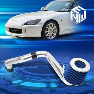 For 06-09 Honda S2000 Engine High Flow Cold Air Intake System+Blue Cone Filter - Picture 1 of 6