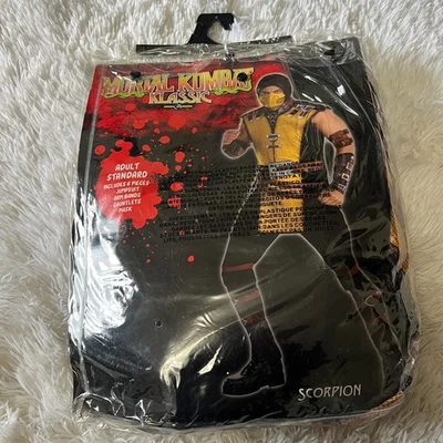 DISFRAZ DE ESCORPIÓN CLÁSICO MORTAL KOMBAT #836 ESTÁNDAR ADULTO Foto 1 de 3