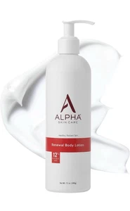 Alpha Skin Care Revitalizing Body Lotion 12% Glycolic AHA Daily Moisturizer 12oz - Picture 1 of 14