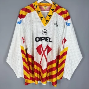 EHC BIEL-BIENNE 1990 1991 SQUAD SIGNED BLACKY VINTAGE SHIRT GERMANY JERSEY GAME - Picture 1 of 7