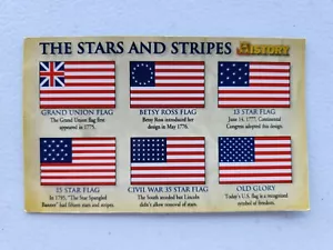 The Stars and Stripes History Channel Flaggen Magnet - Bild 1 von 2