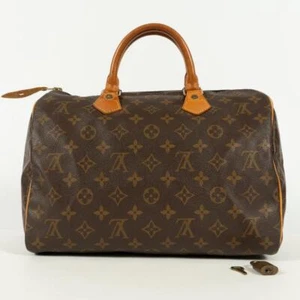 LOUIS VUITTON Monogram Speedy 30 Hand Bag M41526 LV Auth 04M054788014 - Picture 1 of 20
