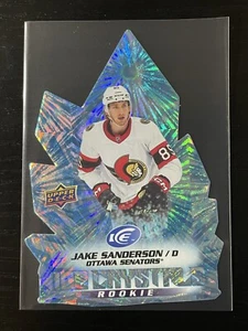2022-23 UD Ice Hockey Jake Sanderson Rookie Ice Crystals Insert Senators IC-50 - Picture 1 of 2