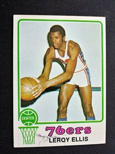 1973-74 Topps Basketball Card # 34 Leroy Ellis - Philadelphia 76er's