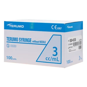 100 x 3ML SYRINGE TERUMO LUER SLIP TIP | STERILE SYRINGES - Picture 1 of 2