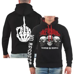 Sudadera con capucha para hombre La Familia dedo medio y gafas de sol sudaderas con capucha calaveras - Imagen 1 de 16