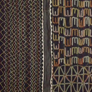 Túnica bordada Wodaabe Bororo colección Sidley 17x112 pulgadas - Imagen 1 de 8