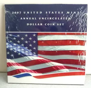 2007 United States Mint Annual Uncirculated Dollar Coin Set (XA1) - Picture 1 of 2