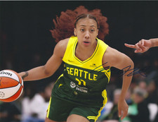ARELLA GUIRANTES Signed 8.5 x 11 Photo WNBA Basketball SEATTLE STORM Rutgers