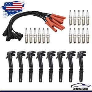 8X Ignition Coil+16X Spark Plug+Wires For Ford F150 F250 F-350 6.2L UF631 - Picture 1 of 10