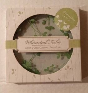 Kate Aspen Whimsical Fields Runde Glasuntersetzer in Packungen mit 2 4" Durchmesser  - Bild 1 von 4