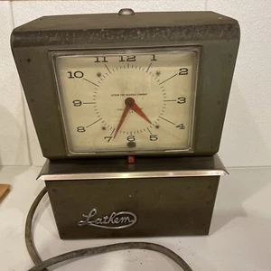 Vintage LATHEM Time Clock Recorder Punch - no key - Picture 1 of 8