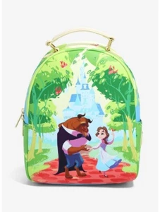 Loungefly Disney Die Schöne und das Biest Scenic Stroll Mini Rucksack Exklusiv Neu - Bild 1 von 6