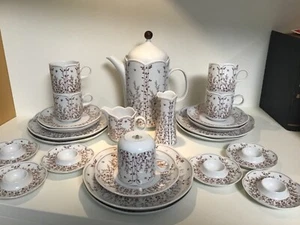 Alt Tirschenreuth Fleur Blätterzauber braun, 25 tlg. Sehr gut! - Bild 1 von 5