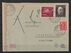 Deutsches Reich Nr. 867 + 864 Brief ab Überlingen, Nachgebühr Schweiz 1944