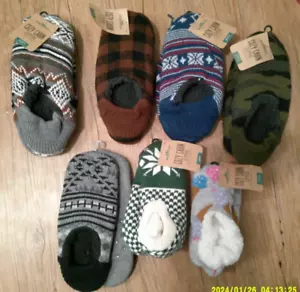 NEW Northeast Outfitters Cozy cabin slip on slippers w/ foot grips * U PICK * - Picture 1 of 7