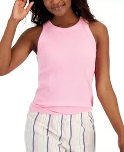 Jenni Women's High-Neck Pajama Tank Top In Pink Heat NWT - Picture 1 of 4