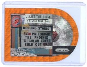 2025 LIGHT THE FUSE PANINI PRIZM THE ROLLING STONES #45 ALBUMS ORANGE WAVE /199 - Picture 1 of 1