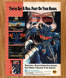 Mazin Saga Mutant Fighter Vic Tokai - Video Game Print Ads Poster Promo Art 1993 - Picture 1 of 3