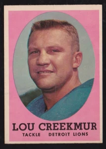 1958 TOPPS FOOTBALL #81 LOU CREEKMUR NM **** FREE SHIPPING **** - Picture 1 of 1
