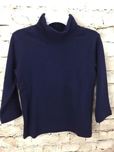 CR Sports Boys 3T Turtleneck Blue Cotton Long Sleeve Toddler - Picture 1 of 4