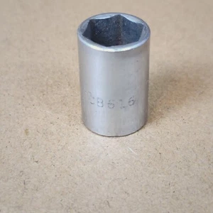 Vintage Sparta CB-616 1/2" SAE 3/8” Drive 6 Point Socket Made In USA - Picture 1 of 8