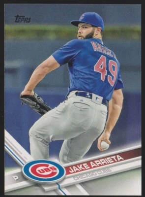 2017 Topps #528 Jake Arrieta Chicago Cubs - Image 1 of 2