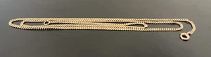 "Collar de cadena Estate de oro amarillo macizo de 10K 19"" de ancho 1,5 mm peso 2,5 gramos" - Imagen 1 de 3