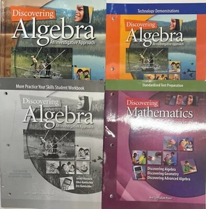 Algebra 1 Textbook Workbook Curriculum Bundle Homeschool High School - Imagen 1 de 1