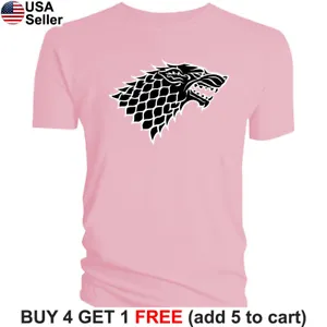Game of Thrones Stark T-Shirt House Dire Wolf Winter is Coming Direwolf Men GoT - Picture 1 of 34