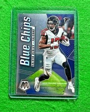 CALVIN RIDLEY MOSAIC SILVER CHROME BLUE CHIPS CARD FALCONS 2020 PANINI MOSAIC 