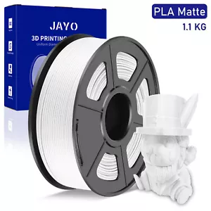 JAYO 1,1KG PLA Matt Weiß 3D Drucker Filament 1,75mm FDM Ordentlich gewickelt - Bild 1 von 9