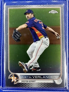 2022 #87 Justin Verlander Topps Chrome Baseball Houston Astros - Picture 1 of 2