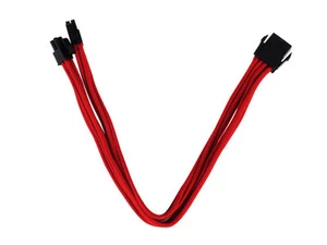 Silverstone SST-PP07-EPS8R (Red) 8pin to EPS12V 8(4+4)Pin Connector Cable - Picture 1 of 2