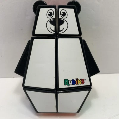 Quebra-cabeça Rubiks Junior urso branco torcível quebra-cabeça Rubiks cubo urso brinquedo infantil - Imagem 1 de 4