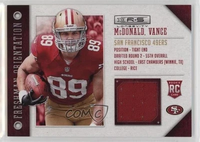2013 Panini Rookies & Stars Freshman Orientation Materials Vance McDonald #39 RC - Image 1 of 2