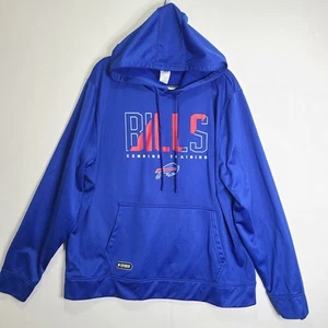 NFL Team Apparel Mens XXL (2xl) Blue Buffalo Bills Combine Training Hoodie - Picture 1 of 15