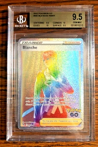 Blanche Rainbow Secret Rare #082 - BGS GEM MINT 9.5 - Pokemon GO - Pokemon TCG - Picture 1 of 3
